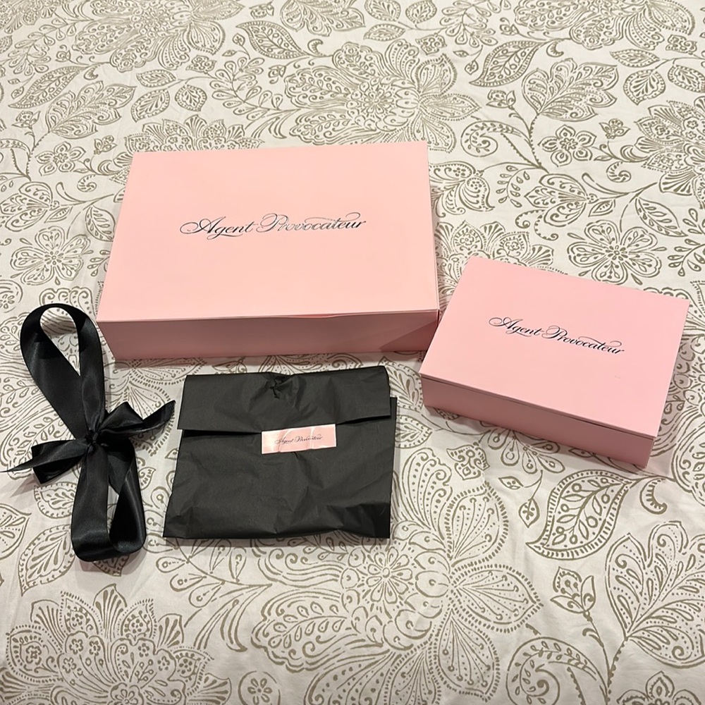 Brand New Agent Provocateur Box, Tissue and Ribbon Set💕
